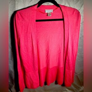 Loft Womens cardigan. Pink size medium petite. Like new quality.